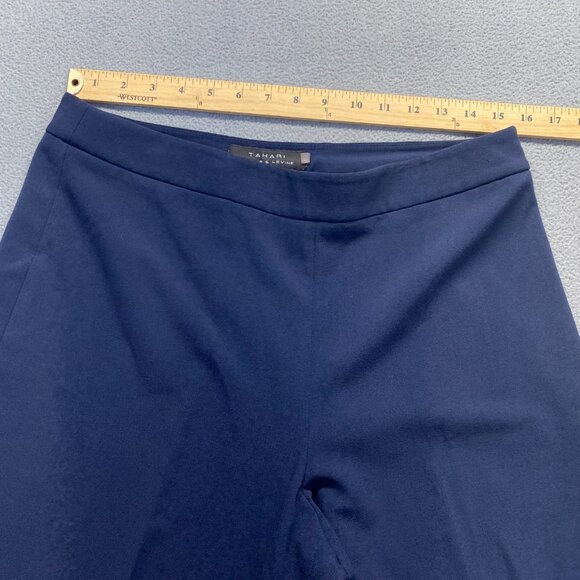 Tahari Arthur S.Levine Women's Wide Leg Crop Pants Size‎ 10,Blue - Picture 4 of 9